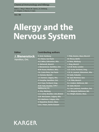 Omslagafbeelding: Allergy and the Nervous System 9783805599849