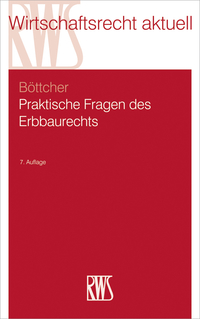 Imagen de portada: Praktische Fragen des Erbbaurechts 7th edition