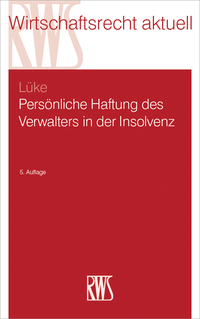 Cover image: Persönliche Haftung des Verwalters in der Insolvenz 5th edition