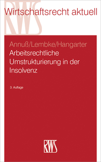 Cover image: Arbeitsrechtliche Umstrukturierung in der Insolvenz 3rd edition