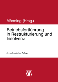 Omslagafbeelding: Betriebsfortführung in Restrukturierung und Insolvenz 3rd edition