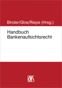 Cover image: Handbuch Bankenaufsichtsrecht 1st edition