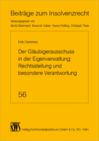 Imagen de portada: Der Gläubigerausschuss in der Eigenverwaltung 1st edition 9783814555515