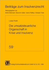 صورة الغلاف: Die umsatzsteuerliche Organschaft in Krise und Insolvenz 1st edition 9783814558707