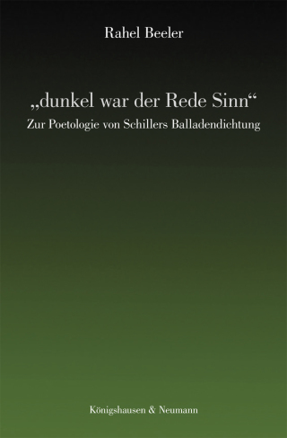 Cover image: "dunkel war der Rede Sinn" 9783826080289