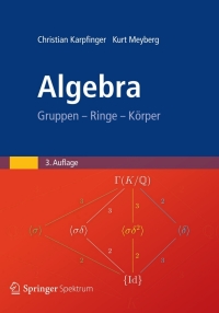 Titelbild: Algebra 3rd edition 9783827430113
