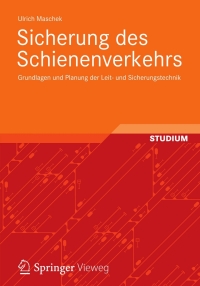 Cover image: Sicherung des Schienenverkehrs 9783834810205