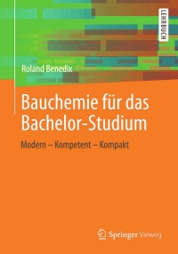 Cover image: Bauchemie für das Bachelor-Studium 9783834813497