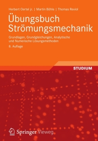 Imagen de portada: Übungsbuch Strömungsmechanik 8th edition 9783834818034
