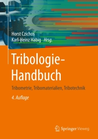 Imagen de portada: Tribologie-Handbuch 4th edition 9783834818102