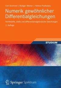 Cover image: Numerik gewöhnlicher Differentialgleichungen 2nd edition 9783834818478