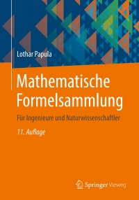 Imagen de portada: Mathematische Formelsammlung 11th edition 9783834819130