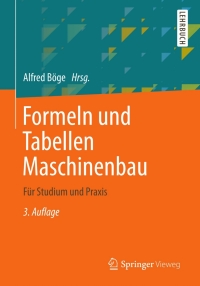 صورة الغلاف: Formeln und Tabellen Maschinenbau 3rd edition 9783834819154