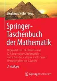 Cover image: Springer-Taschenbuch der Mathematik 3rd edition 9783835101234