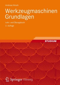 Cover image: Werkzeugmaschinen 2nd edition 9783834808233