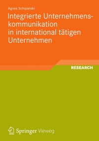 Cover image: Integrierte Unternehmenskommunikation in international tätigen Unternehmen 9783834825070