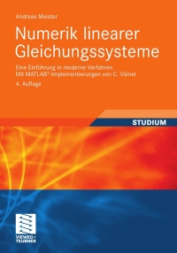 Cover image: Numerik linearer Gleichungssysteme 4th edition 9783834815507
