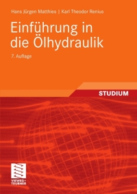 Imagen de portada: Einführung in die Ölhydraulik 7th edition 9783834809971