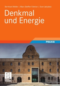 Imagen de portada: Denkmal und Energie 9783834816191