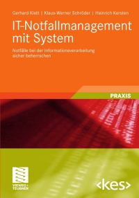 Cover image: IT-Notfallmanagement mit System 9783834812889