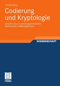 Imagen de portada: Codierung und Kryptologie 9783834817068