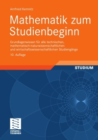 Imagen de portada: Mathematik zum Studienbeginn 10th edition 9783834817419