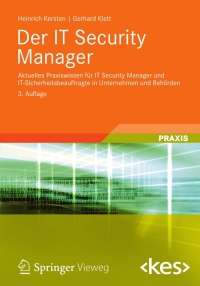 Cover image: Der IT Security Manager 3rd edition 9783834816849