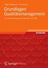 Imagen de portada: Grundlagen Qualitätsmanagement 9783834813091