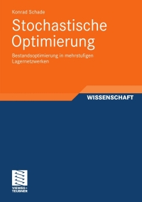 Cover image: Stochastische Optimierung 9783834818218