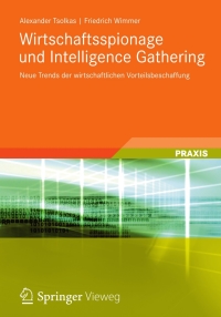 Cover image: Wirtschaftsspionage und Intelligence Gathering 9783834815392