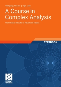 表紙画像: A Course in Complex Analysis 9783834815767