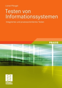 Cover image: Testen von Informationssystemen 9783834818669