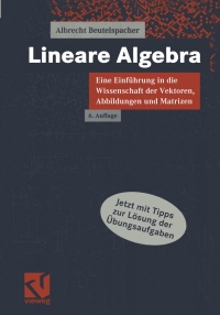 Imagen de portada: Lineare Algebra 6th edition 9783528565084