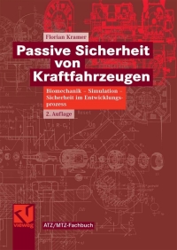 Cover image: Passive Sicherheit von Kraftfahrzeugen 2nd edition 9783834801135
