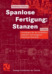 صورة الغلاف: Spanlose Fertigung: Stanzen 8th edition 9783528740429