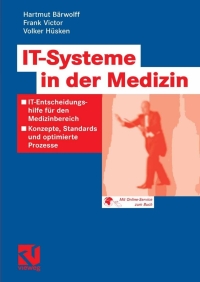 Cover image: IT-Systeme in der Medizin 9783528059040