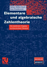 Cover image: Elementare und algebraische Zahlentheorie 9783834802118