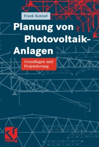 Cover image: Planung von Photovoltaik-Anlagen 9783834801067