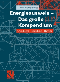 Cover image: Energieausweis - Das große Kompendium 9783834801272