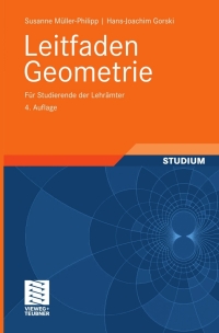 Imagen de portada: Leitfaden Geometrie 4th edition 9783834800978