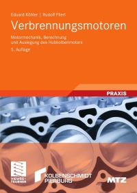Cover image: Verbrennungsmotoren 5th edition 9783834804907