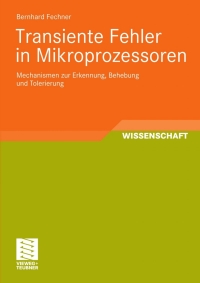 Cover image: Transiente Fehler in Mikroprozessoren 9783834807144