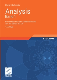 Cover image: Analysis Band 1 4th edition 9783834807021