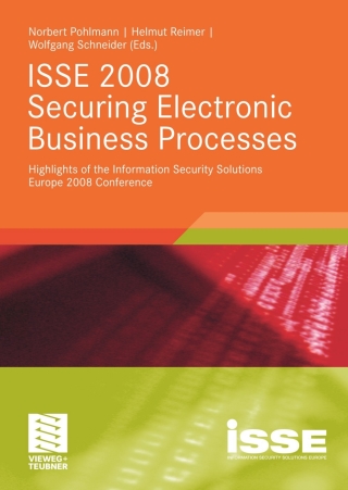 Cover image: ISSE 2008 Securing Electronic Business Processes 1st edition 9783834806604