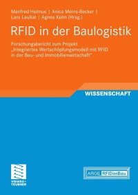 Cover image: RFID in der Baulogistik 1st edition 9783834807656