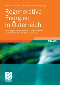 Omslagafbeelding: Regenerative Energien in Österreich 1st edition 9783834808394