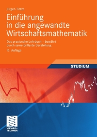 Cover image: Einführung in die angewandte Wirtschaftsmathematik 15th edition 9783834809766