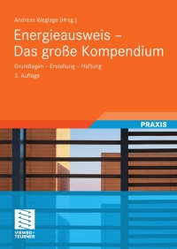 Titelbild: Energieausweis - Das große Kompendium 3rd edition 9783834808622