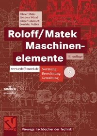 Cover image: Roloff/Matek Maschinenelemente 18th edition 9783834802620