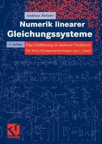 Titelbild: Numerik linearer Gleichungssysteme 3rd edition 9783834804310